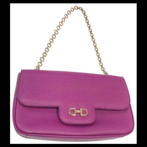 Salvatore Ferragamo Luciana Shoulder Bag Pink - Picture 1 of 9